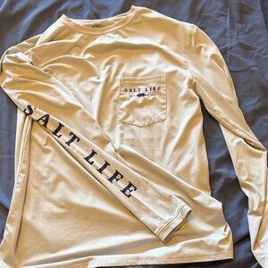 Salt Life Men's Grey Long Sleeve Tee